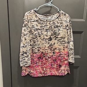 Women's Multicolor Abstract Top